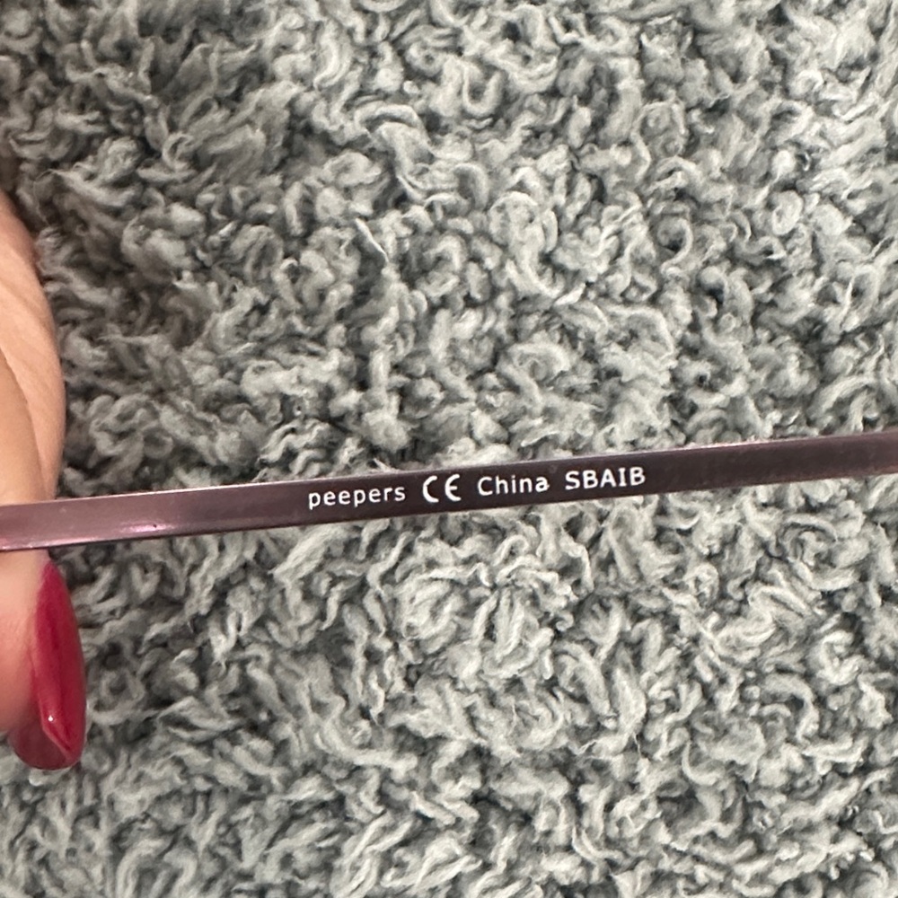 Peepers Metallic Pink Round Glasses—reading glasses - Picture 3 of 6